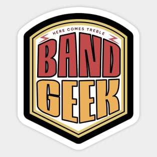 Band Geek - Red and Gold Sticker